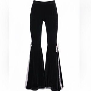 Dolls-kills velvet and lace flare pants